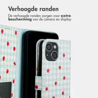 imoshion Design Bookcase Apple iPhone 14 - Cherry Check