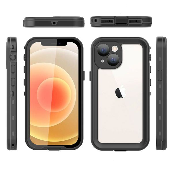 Redpepper Dot Plus Waterproof Backcover Apple iPhone 13 Mini - Zwart