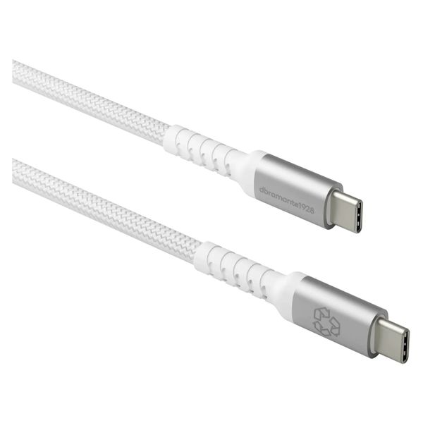 dbramante1928 Re-charge USB-C naar USB-C Oplaadkabel 100W - 3 meter - Wit