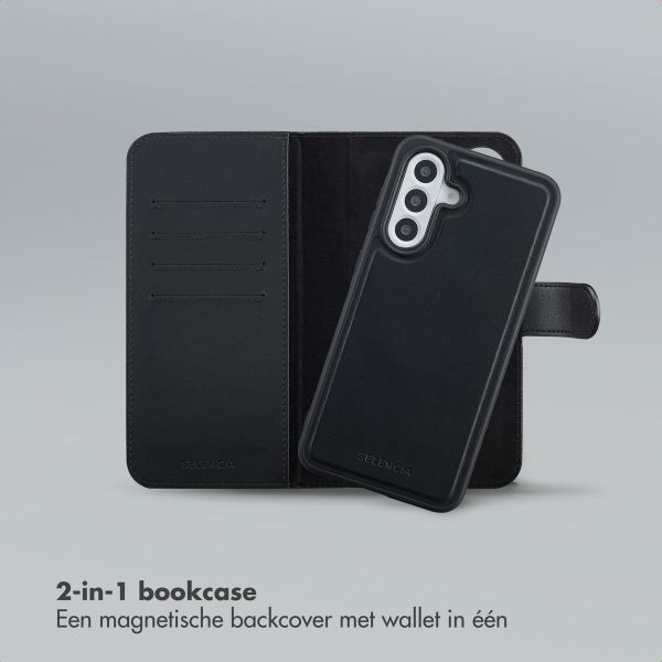 Selencia Olyn Uitneembare Bookcase met MagSafe Samsung Galaxy A56 - Zwart