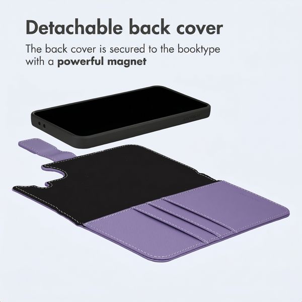 imoshion Detachable 2-in-1 Luxury Bookcase Samsung Galaxy A37 (5G) - Purple