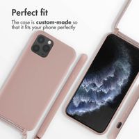 imoshion Silicone Case with Strap Apple iPhone 11 Pro - Sand Pink