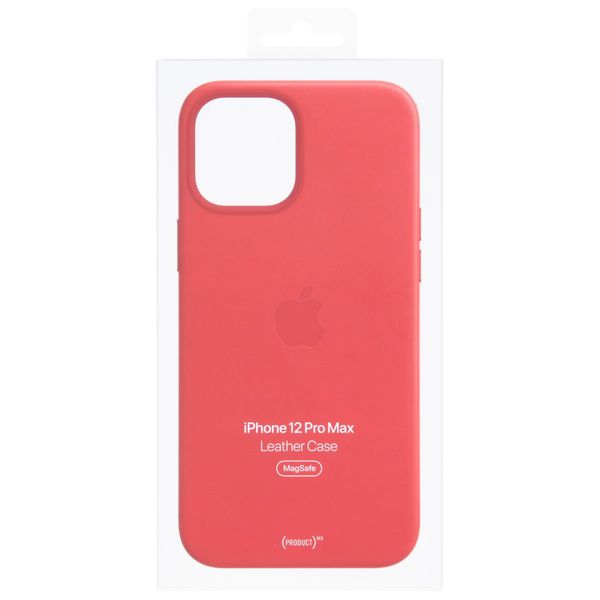 Apple Leather Backcover MagSafe Apple iPhone 12 Pro Max - Red
