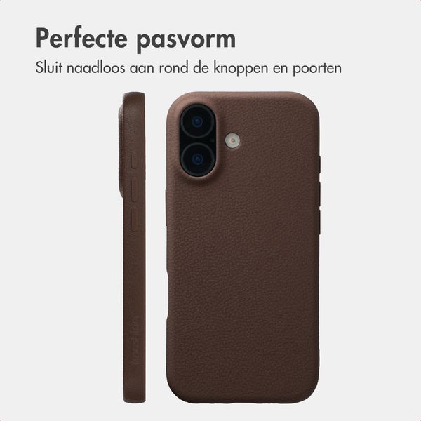 imoshion Texture Backcover Apple iPhone 16 - Donkerbruin