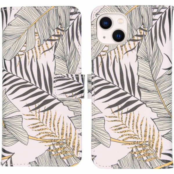 imoshion Design Softcase Bookcase iPhone 13 - Glamour Botanic