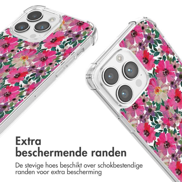 imoshion Design hoesje met koord Apple iPhone 14 Pro Max - Flower Water