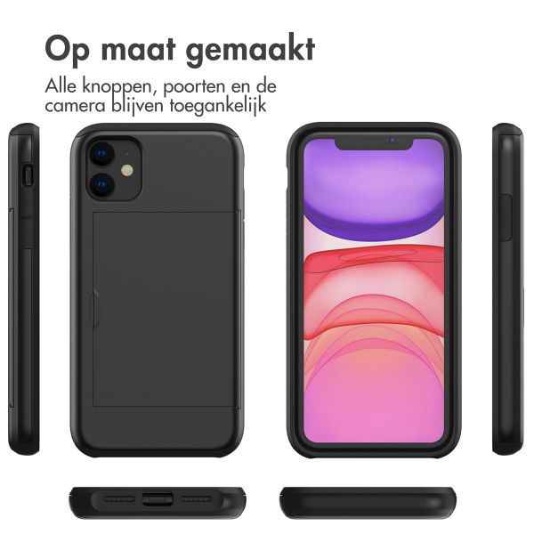 imoshion Backcover met pasjeshouder Apple iPhone 11 - Zwart