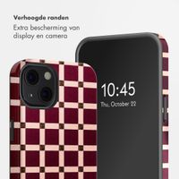 Selencia Vivid Backcover Apple iPhone 13 - Check This Burgundy