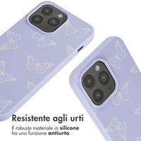 imoshion Siliconen design hoesje met koord Apple iPhone 15 Pro Max - Butterfly