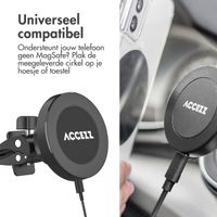 Accezz Telefoonhouder auto met Magsafe - Draadloze oplader - Ventilatierooster - Zwart