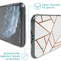 imoshion Design hoesje iPhone 11 Pro - Grafisch Koper / Wit