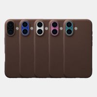 imoshion Texture Backcover Apple iPhone 16 - Donkerbruin