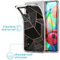 imoshion Design hoesje Samsung Galaxy A71 - Grafisch Koper / Zwart