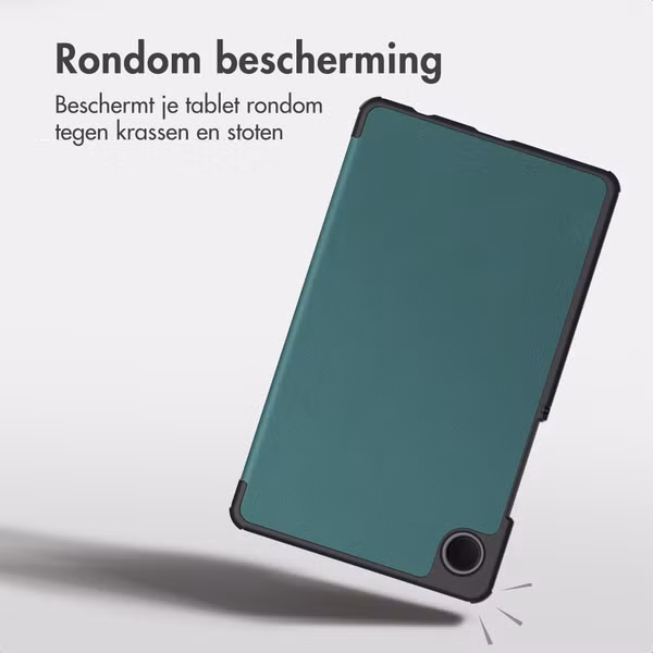 imoshion Trifold Bookcase Samsung Galaxy Tab A11 / A9 8.7 inch - Donkergroen