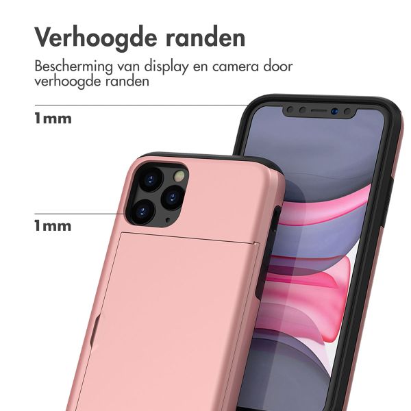 imoshion Backcover met pasjeshouder Apple iPhone 11 Pro - Rosé Goud