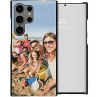 Ontwerp je eigen Samsung Galaxy S24 Ultra hardcase hoesje - Zwart