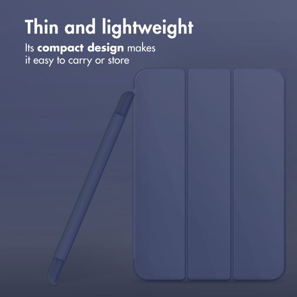 Accezz Smart Silicone Book Case Apple iPad Air 11 inch (2026) M4 / (2025) M3 / (2024) M2 / Air 5 (2022) / Air 4 (2020) - Dark Blue