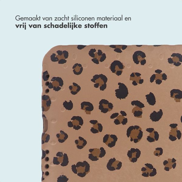 imoshion Kidsproof Design Backcover met handvat Apple iPad 11 (2025) 11 inch A16 / iPad 10 (2022) 10.9 inch - Panterprint