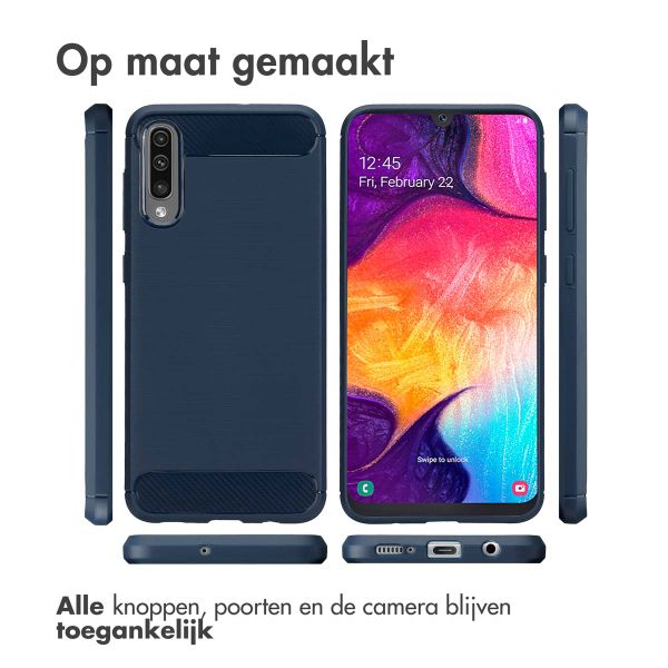 imoshion Brushed Backcover Samsung Galaxy A50 / A30s - Donkerblauw