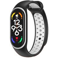 imoshion Siliconen sport bandje Xiaomi Mi Band 7 - Zwart / Wit