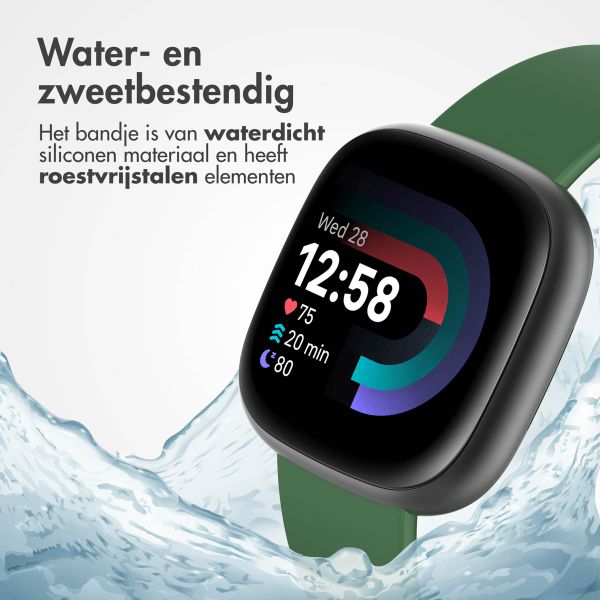 imoshion Siliconen bandje Fitbit Versa (2) / Versa Lite  - Maat L - Donkergroen