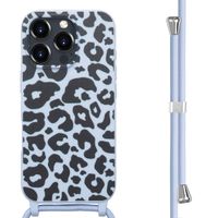 imoshion Siliconen design hoesje met koord Apple iPhone 16 Pro Max - Animal Lila