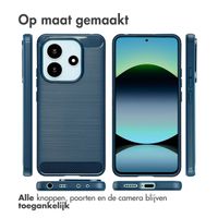 imoshion Brushed Backcover Xiaomi Redmi Note 14 (4G) - Donkerblauw