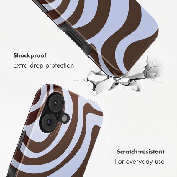 Selencia Vivid Back Cover with MagSafe Apple iPhone 16 - Dream Swirl Chocolate