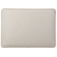 Accezz Leather Laptop hoes Apple MacBook 15 inch - Laptopsleeve - Beige