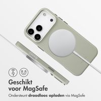Accezz MagSafe Leather Backcover Apple iPhone 18 Pro / 17 Pro - Light Grey