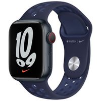 Apple Nike Sport Band Apple Watch Series 1 t/m 9 / SE (38/40/41 mm) | Series 10 (42 mm) - Midnight Navy/Mystic Navy