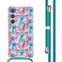 imoshion Design hoesje met koord Samsung Galaxy A35 - Jellyfish Watercolor