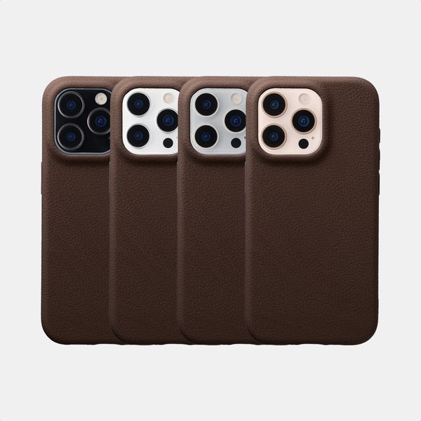 imoshion Texture Backcover Apple iPhone 16 Pro - Donkerbruin