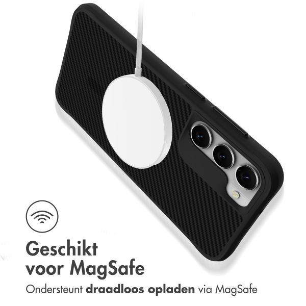 imoshion Rugged Hybrid Carbon Case met MagSafe Samsung Galaxy S23 - Zwart