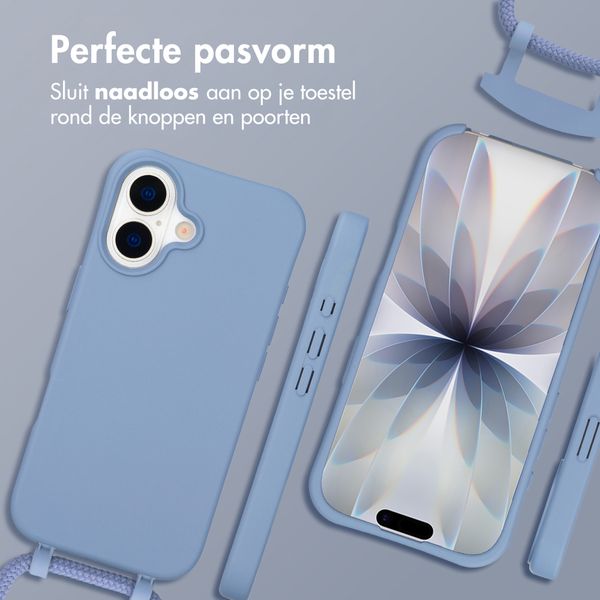imoshion Color Backcover met afneembaar koord met MagSafe Apple iPhone 17 - Ash Blue