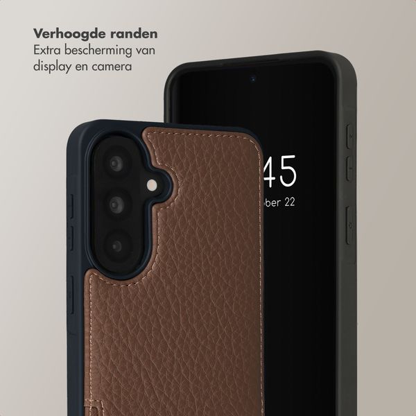 Selencia Nova Telefoonhoes met Koord en Pashouder Samsung Galaxy A37 (5G) - Mocha Brown