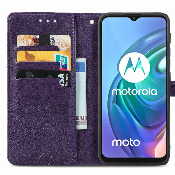 imoshion Mandala Bookcase Motorola Moto G30 / G20 / G10 (Power) - Paars