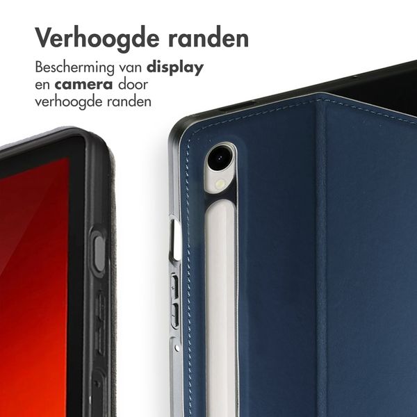 Accezz Classic Tablet Case Samsung Galaxy Tab S10 Ultra / Tab S9 Ultra - Donkerblauw