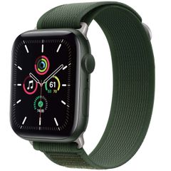 imoshion Nylon Trail bandje Apple Watch Series 1 t/m 9 / SE (38/40/41 mm) | Series 10 / 11 (42 mm) - Legergroen