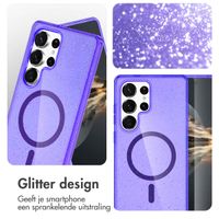 imoshion Sparkle Backcover met MagSafe Samsung Galaxy S25 Ultra - Glitter Paars
