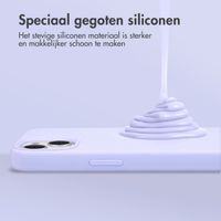 Accezz Liquid Silicone Backcover met MagSafe iPhone 16e - Paars