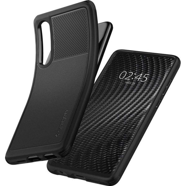 Spigen Rugged Armor Backcover Huawei P30 - Zwart