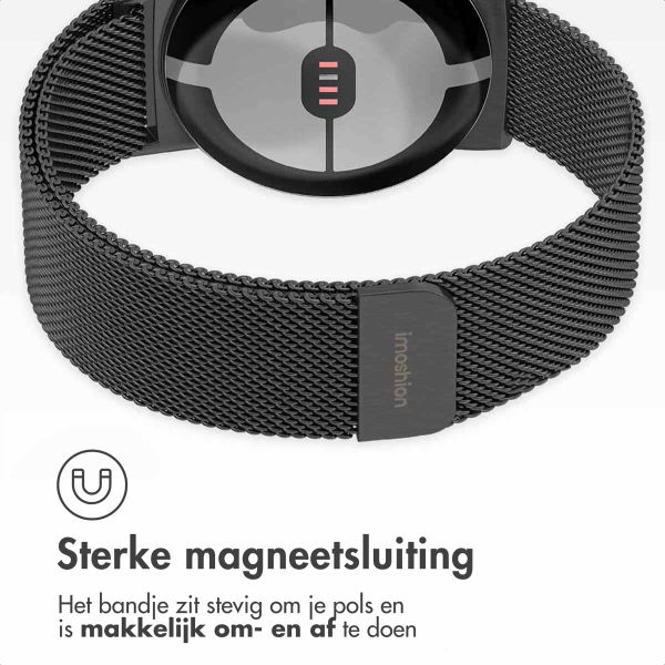 imoshion Milanees magnetisch bandje Google Pixel Watch 3 / 4 (45 mm) - Zwart