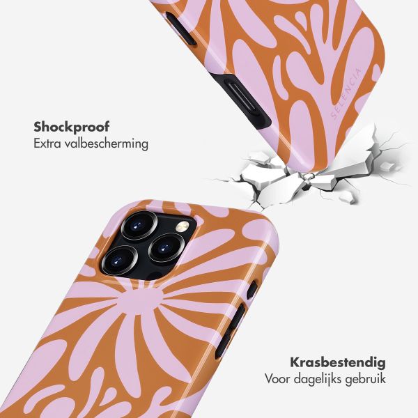 Selencia Vivid Tough Backcover met MagSafe iPhone 16 Pro - Modern Bloom Pink