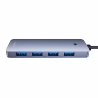 Baseus UltraJoy Lite 5-in-1 USB-A Hub - 150 cm - Docking station - Space Grey