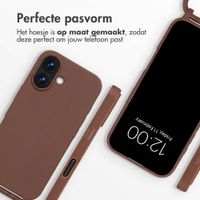 imoshion Siliconen hoesje met koord Apple iPhone 16 - Bruin