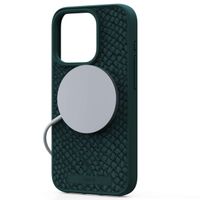 Njorð Collections Salmon Leather MagSafe Case iPhone 15 Pro - Green