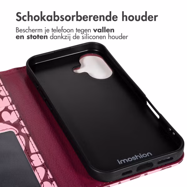 imoshion Design Bookcase Apple iPhone 16 - Hearty Blush