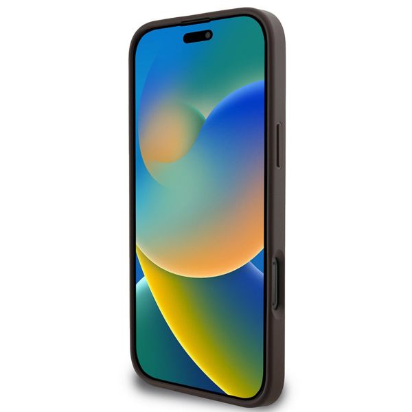 Guess 4G Metal Logo Backcover Apple iPhone 16 Pro - Bruin