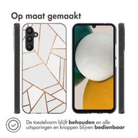 imoshion Design hoesje Samsung Galaxy A34 (5G) - Grafisch Koper / Wit